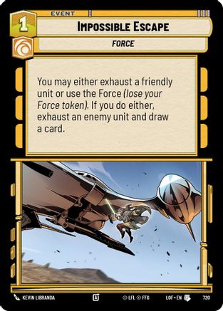Impossible Escape (Foil) (720) [Legends of the Force] Foil