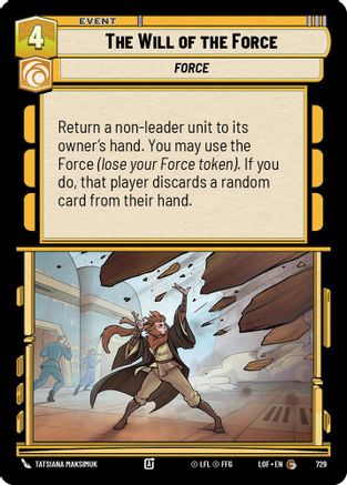 The Will of the Force (Foil) (729) [Legends of the Force] Foil