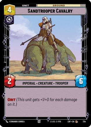 Sandtrooper Cavalry (Foil) (734) [Legends of the Force] Foil
