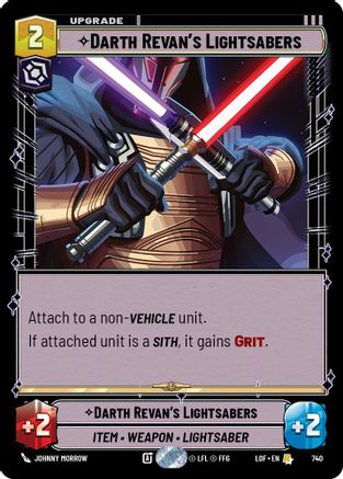 Darth Revan's Lightsabers (Foil) (740) [Legends of the Force] Foil