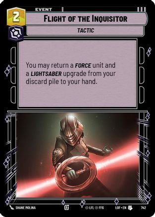 Flight of the Inquisitor (Foil) (742) [Legends of the Force] Foil