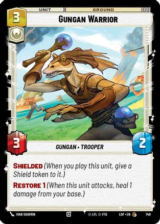 Gungan Warrior (Foil) (749) [Legends of the Force] Foil