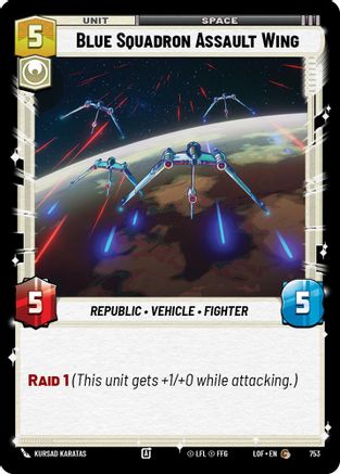 Blue Squadron Assault Wing (Foil) (753) [Legends of the Force] Foil