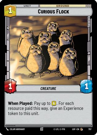 Curious Flock (Foil) (757) [Legends of the Force] Foil