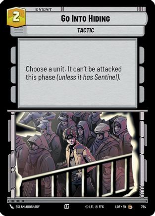 Go Into Hiding (Foil) (764) [Legends of the Force] Foil