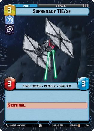 Supremacy TIE/sf (Hyperspace Foil) (774) [Legends of the Force] Foil