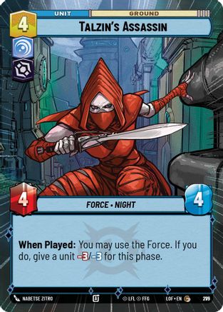 Talzin's Assassin (Hyperspace Foil) (775) [Legends of the Force] Foil