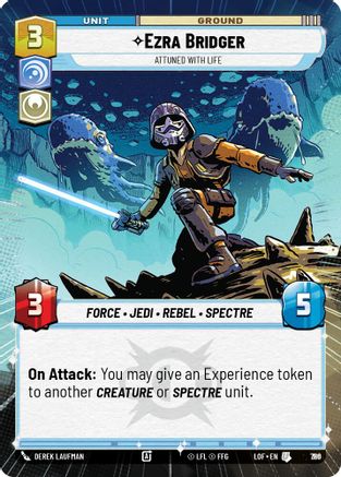 Ezra Bridger - Attuned With Life (Hyperspace Foil) (786) [Legends of the Force] Foil