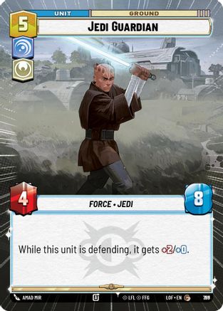 Jedi Guardian (Hyperspace Foil) (789) [Legends of the Force] Foil