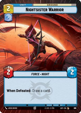 Nightsister Warrior (Hyperspace Foil) (799) [Legends of the Force] Foil