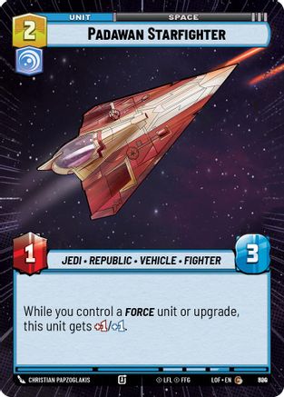 Padawan Starfighter (Hyperspace Foil) (800) [Legends of the Force] Foil