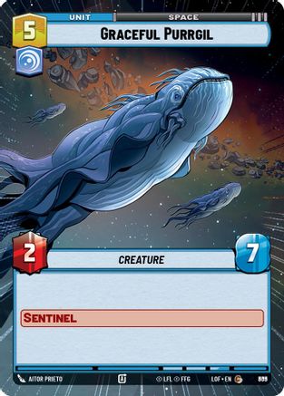 Graceful Purrgil (Hyperspace Foil) (809) [Legends of the Force] Foil