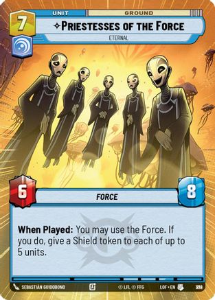 Priestesses of the Force - Eternal (Hyperspace Foil) (812) [Legends of the Force] Foil