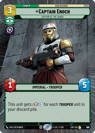 Captain Enoch - Captain of the Guard (Hyperspace Foil) (823) [Legends of the Force] Foil