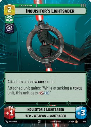 Inquisitor's Lightsaber (Hyperspace Foil) (830) [Legends of the Force] Foil