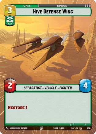 Hive Defense Wing (Hyperspace Foil) (850) [Legends of the Force] Foil