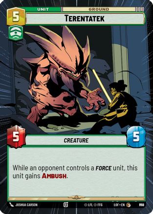 Terentatek (Hyperspace Foil) (858) [Legends of the Force] Foil