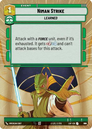 Niman Strike (Hyperspace Foil) (864) [Legends of the Force] Foil