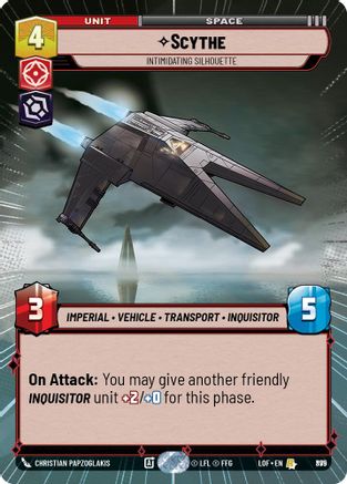 Scythe - Intimidating Silhouette (Hyperspace Foil) (875) [Legends of the Force] Foil