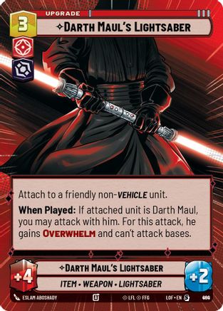 Darth Maul's Lightsaber (Hyperspace Foil) (880) [Legends of the Force] Foil