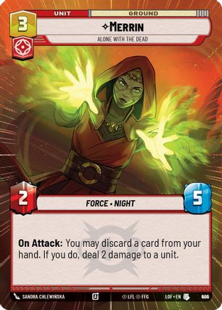 Merrin - Alone with the Dead (Hyperspace Foil) (900) [Legends of the Force] Foil