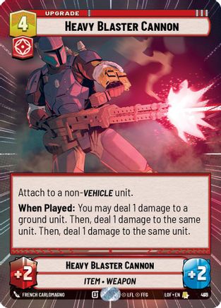 Heavy Blaster Cannon (Hyperspace Foil) (911) [Legends of the Force] Foil