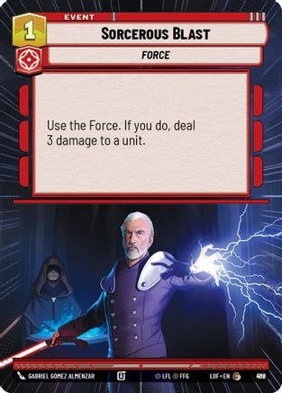 Sorcerous Blast (Hyperspace Foil) (912) [Legends of the Force] Foil