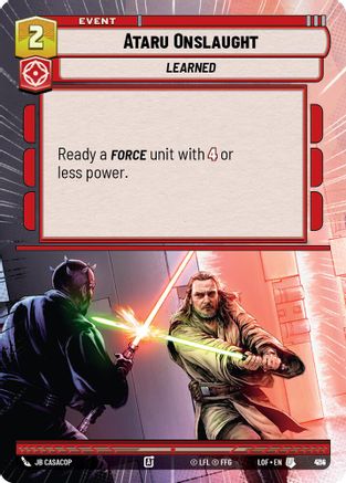Ataru Onslaught (Hyperspace Foil) (914) [Legends of the Force] Foil