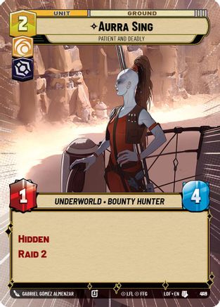 Aurra Sing - Patient and Deadly (Hyperspace Foil) (919) [Legends of the Force] Foil