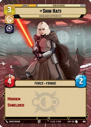 Shin Hati - Overeager Apprentice (Hyperspace Foil) (923) [Legends of the Force] Foil