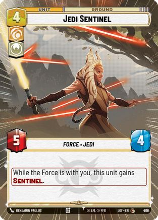 Jedi Sentinel (Hyperspace Foil) (936) [Legends of the Force] Foil