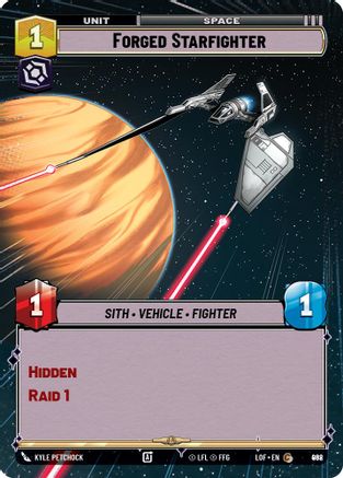 Forged Starfighter (Hyperspace Foil) (968) [Legends of the Force] Foil