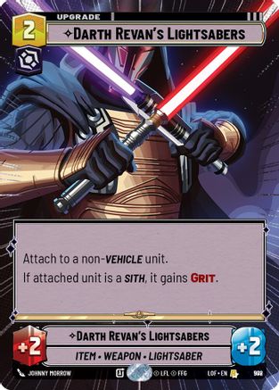 Darth Revan's Lightsabers (Hyperspace Foil) (978) [Legends of the Force] Foil