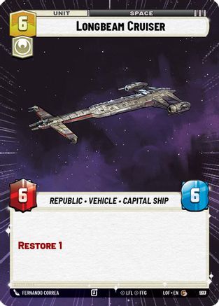 Longbeam Cruiser (Hyperspace Foil) (993) [Legends of the Force] Foil
