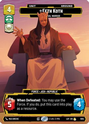Eeth Koth - Spiritual Warrior (Prestige) (1054) [Legends of the Force]