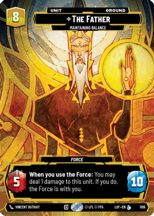 The Father - Maintaining Balance (Prestige Foil) (1109) [Legends of the Force] Foil