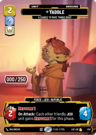 Yaddle - A Chance To Make Things Right (Serialized) (1147) [Legends of the Force] Foil