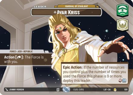 Avar Kriss - Marshal of Starlight (Showcase) (1011) [Legends of the Force] Foil