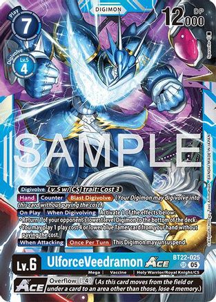 UlforceVeedramon ACE  (BT22-025) [Cyber Eden] Foil
