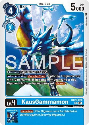 KausGammamon  (BT22-020) [Cyber Eden]