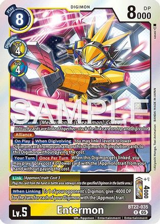 Entermon  (BT22-035) [Cyber Eden] Foil