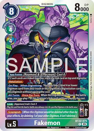 Fakemon  (BT22-075) [Cyber Eden] Foil