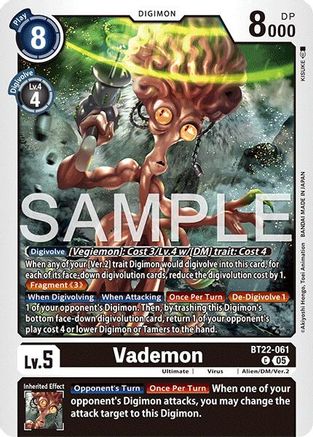 Vademon  (BT22-061) [Cyber Eden]