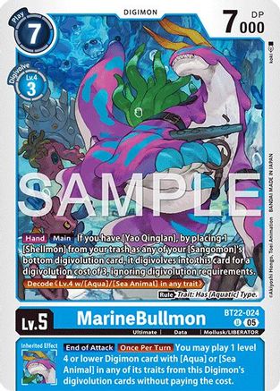 MarineBullmon  (BT22-024) [Cyber Eden]