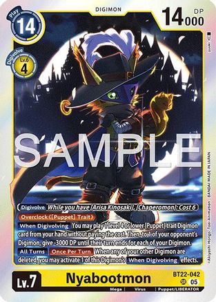 Nyabootmon  (BT22-042) [Cyber Eden] Foil
