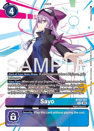 Sayo  (BT22-102) [Cyber Eden] Foil