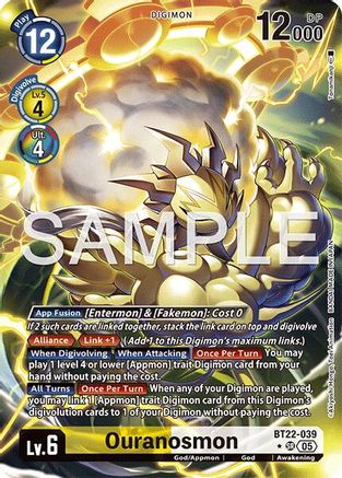 Ouranosmon (Alternate Art)  (BT22-039) [Cyber Eden] Foil