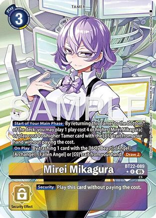Mirei Mikagura (Alternate Art)  (BT22-089) [Cyber Eden] Foil