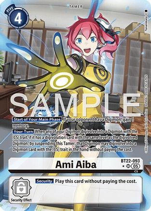Ami Aiba (Alternate Art)  (BT22-093) [Cyber Eden] Foil