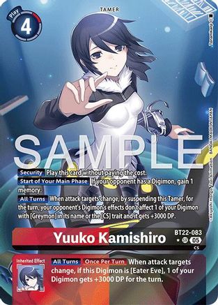 Yuuko Kamishiro (Alternate Art)  (BT22-083) [Cyber Eden] Foil